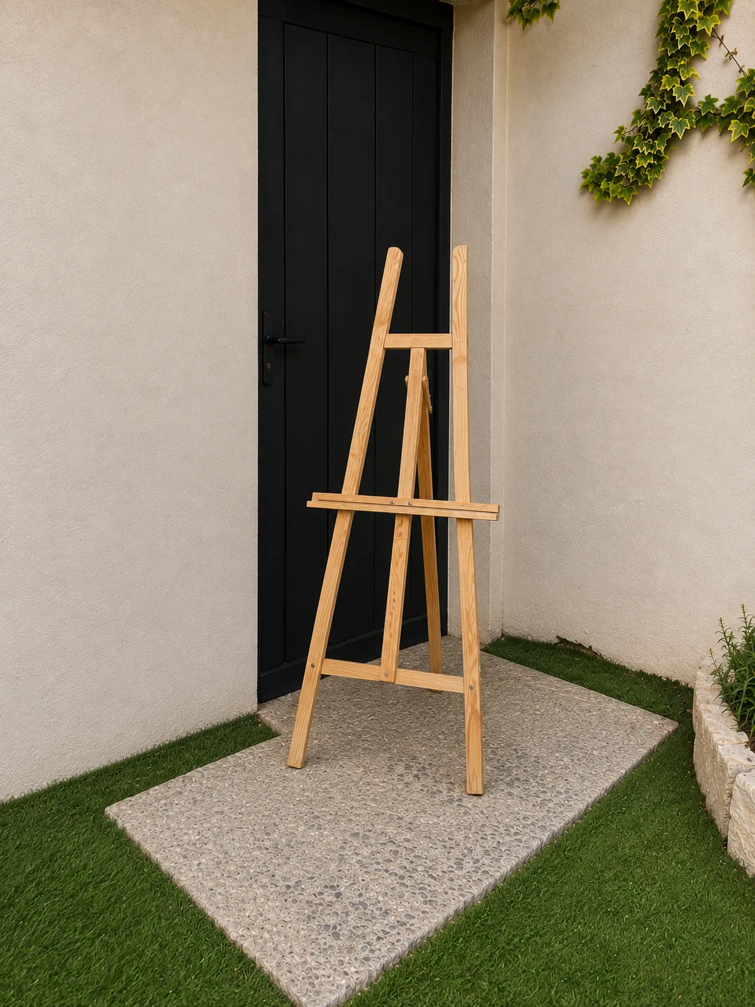 Grand chevalet bois clair