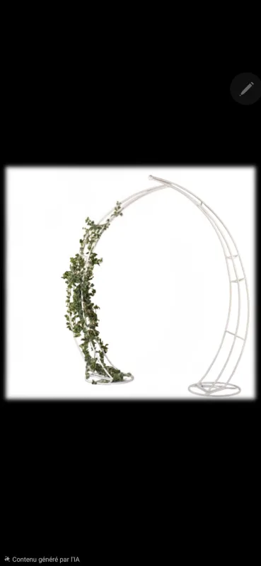 Arche demi lune blanc