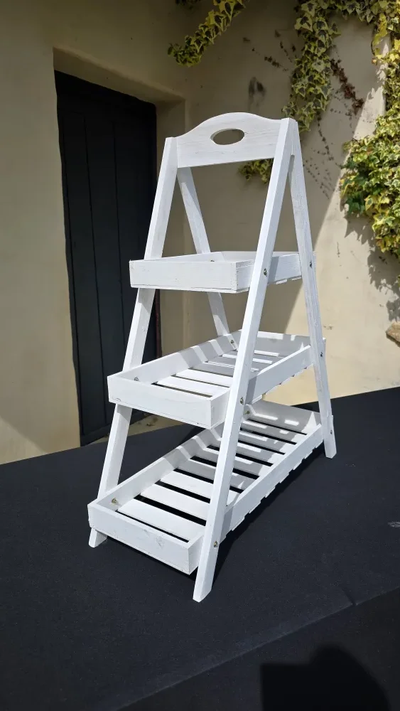 Étagère 3 plateaux blanc