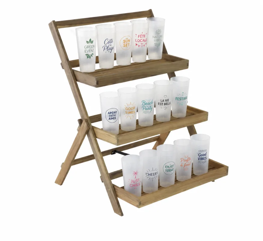 Etagère escalier Ecocups