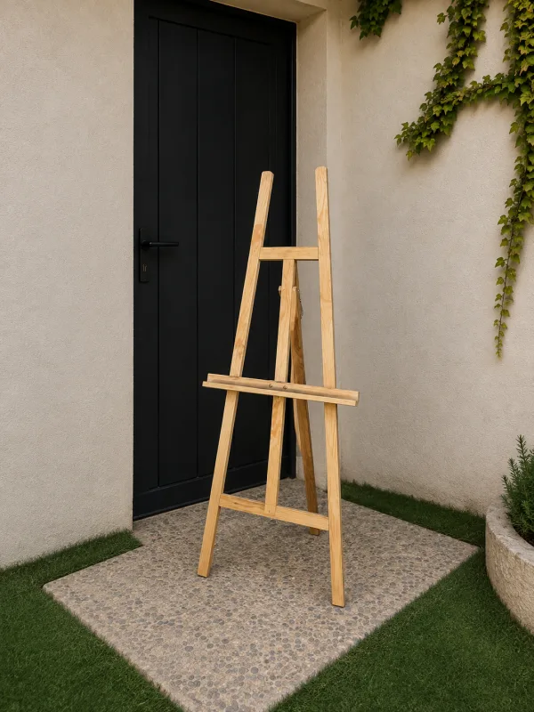 Grand chevalet bois clair