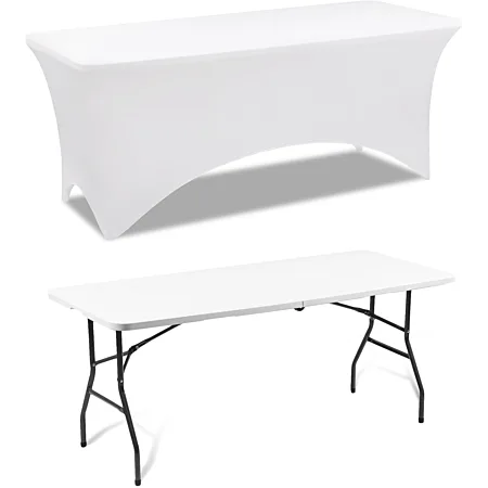 Housse Blanche table 180cm