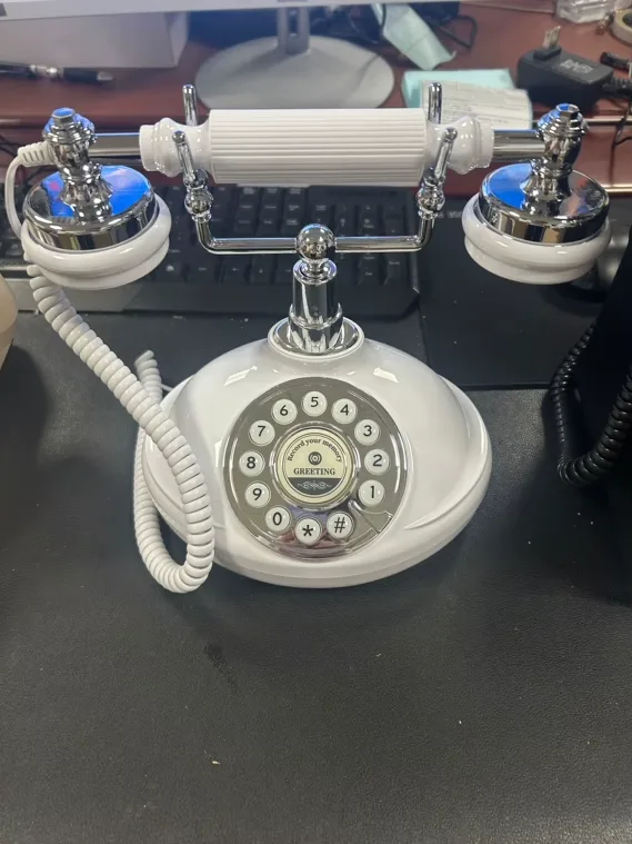 Livre d'or audio, téléphone antique rétro
