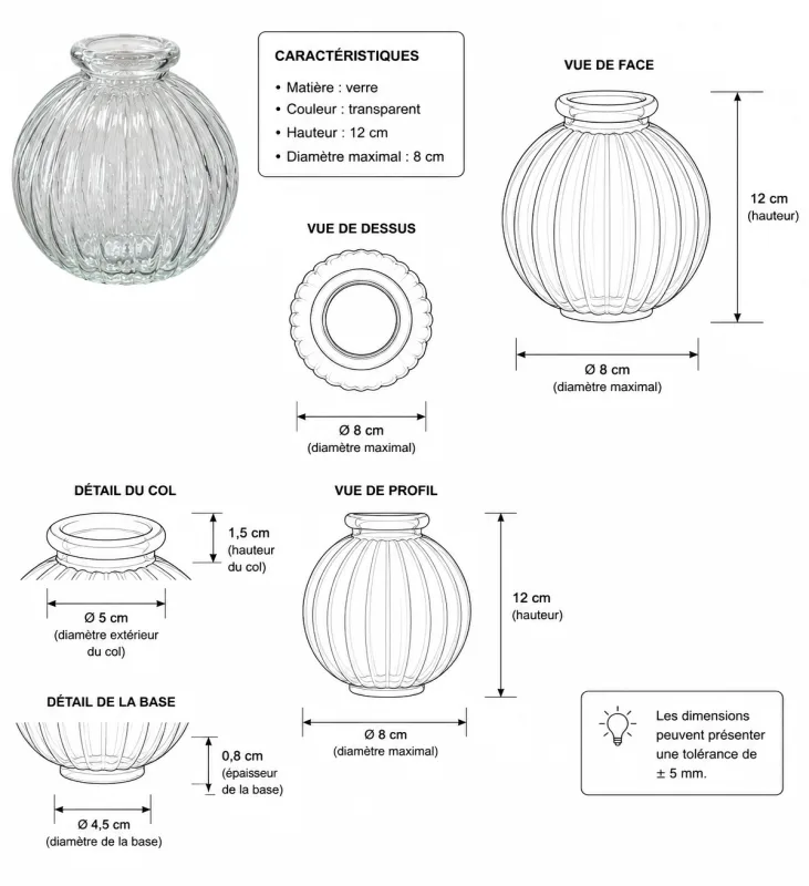 Mini vase Monofleur n°1