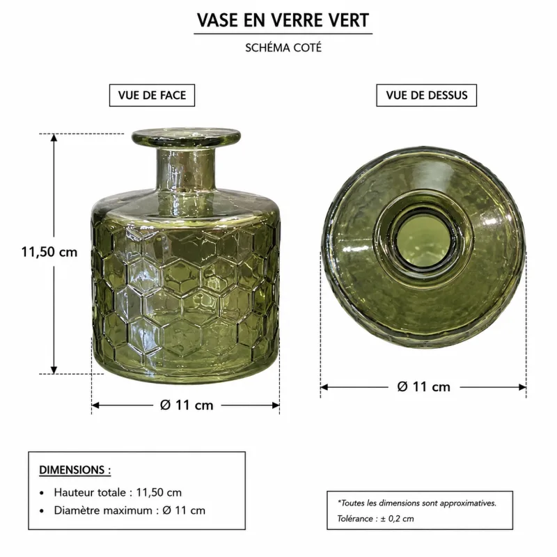 Mini vase Soliflore vert N°2