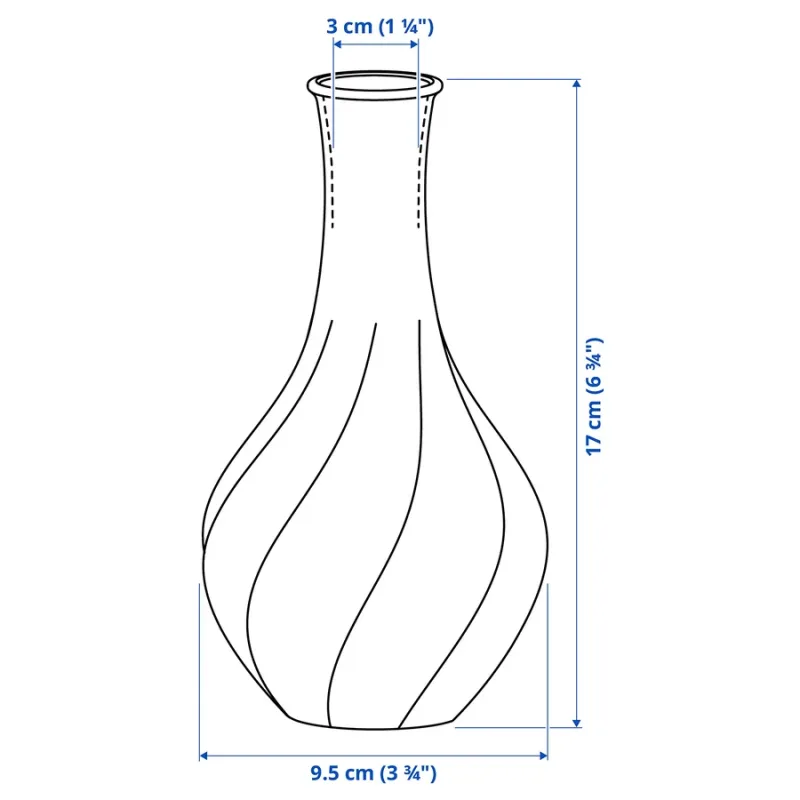 Mini vase Viljestark