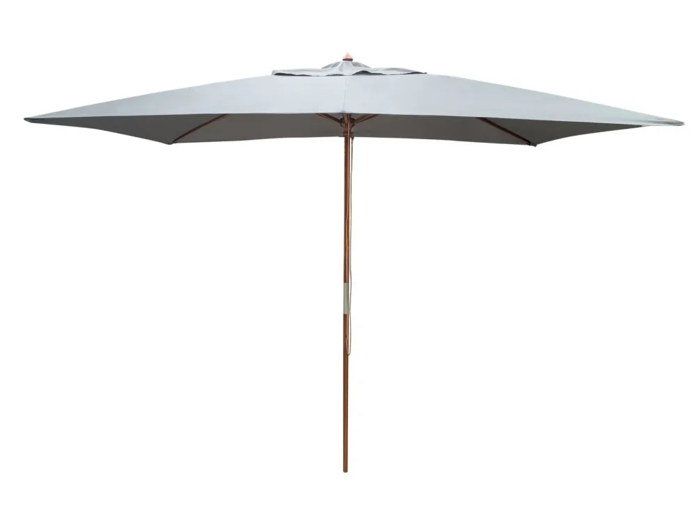 Parasol bois toile écru 3x2