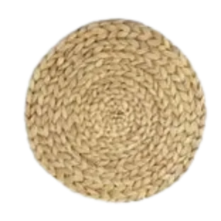 Set de table rond en jute